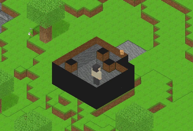 With cutaway: the chamber is opened up and the character is visible